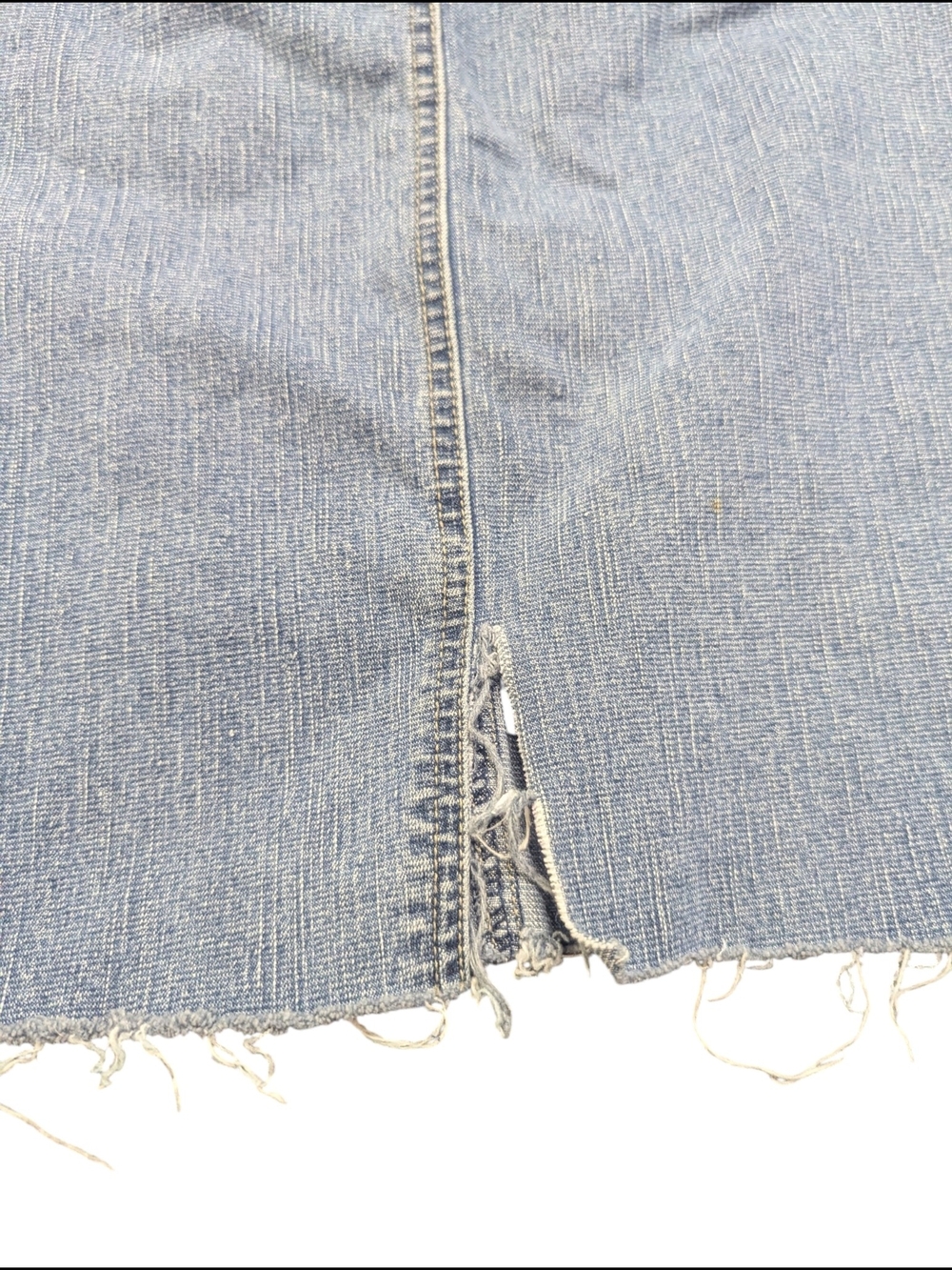 Y2K 725 Originals Time Denim Skirt – Size 13 Belted Jean Skirt - Picture 5 of 14